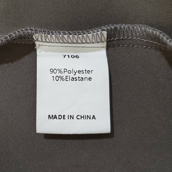 Pretty Garden Gray Faux Suede Open Front Jacket M - Picture 8 of 10